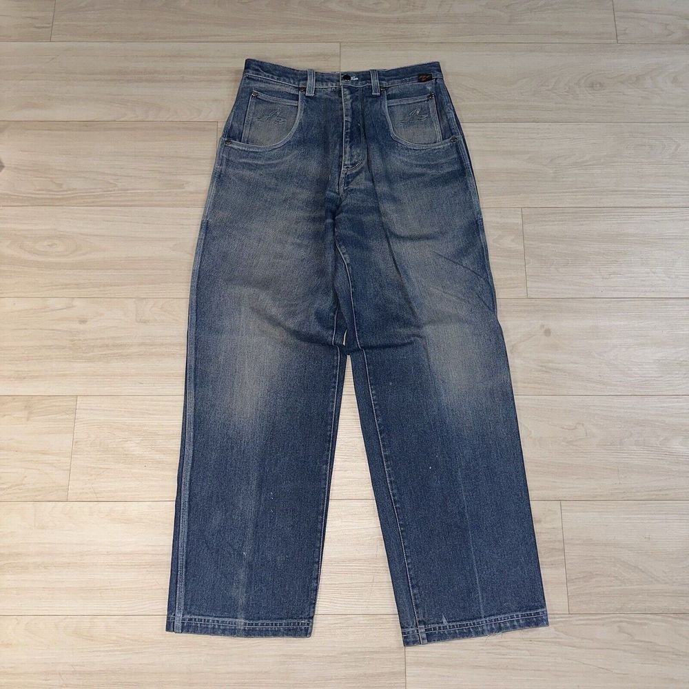 Vintage Y2K Johnny Blaze Jnco Style Wu-Tang Baggy Hip Hop Wide Leg Jeans 34x32.5